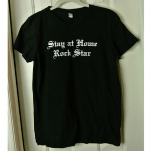 Women's T-Shirt Stay At Home Rock Star Size XL